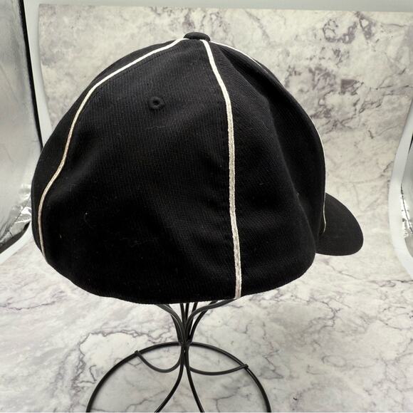 Richardson Black Cap with White Logo. Football Referee Hat. Size LG/XL. - Picture 4 of 8